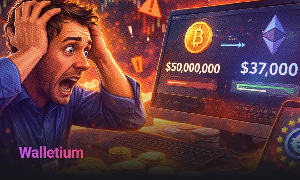 Crypto User Loses $50M in $37K Swap Mishap