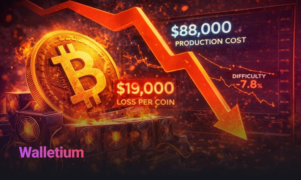 Bitcoin Miners Losing $19,000 Per BTC Amid Difficulty Drop