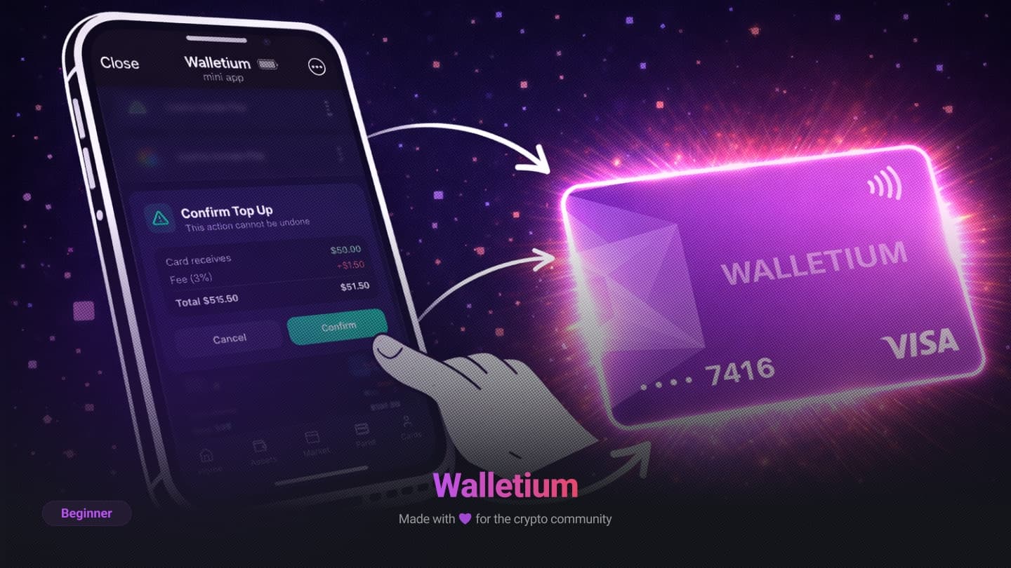 How to Issue a Virtual Crypto Card in Walletium