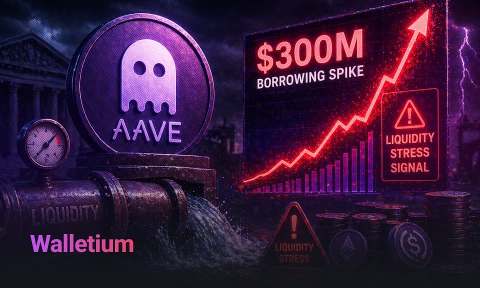 Aave's $300M Borrowing Spike: Liquidity Stress Signal